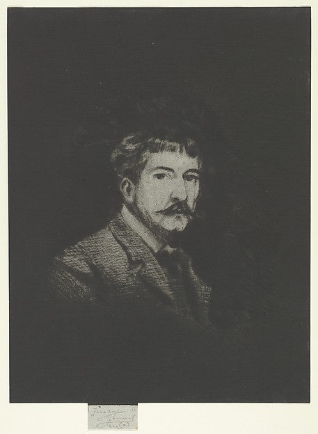 Théodore Roussel:Portrait of Myself 1901-16x12"(A3) Poster