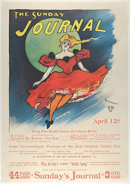 The Sunday Journal 1896-Ernest Haskell, Poster Print