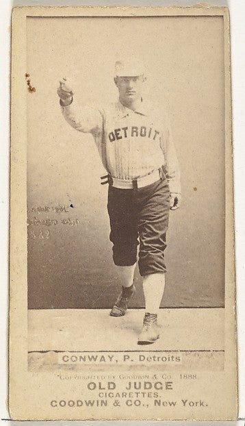 :Peter J. "Pete" Conway Pitcher Detroit Wolverines from the-16x12"(A3) Poster