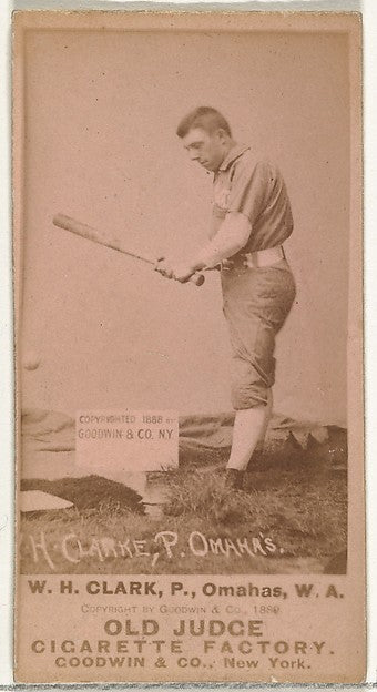 :William H. "Dad" Clarke Pitcher Omaha Omahogs/ Lambs from t-16x12"(A3) Poster