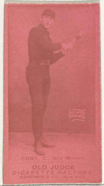 :Michael J. Cody Catcher Des Moines Prohibitionists from the-16x12"(A3) Poster