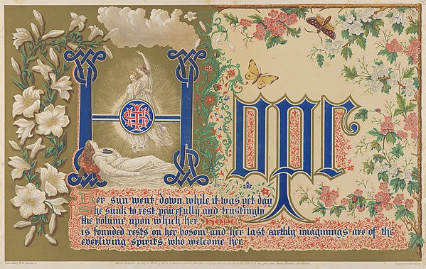 Hope January 1,1864-Freeman Gage Delamotte, Poster Print Wall Art