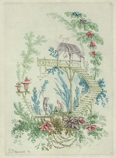 Chinoiserie from Nouvelle Suite de Cahiers de Dessins Chinois, Poster Print Wall Art