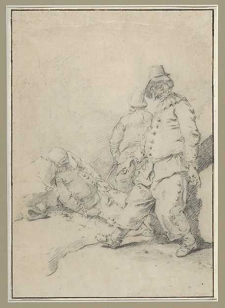 Three Actors n.d.-Jan Miel, Poster Print Wall Art