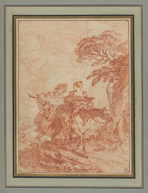 The Journey to Market-François Boucher, Poster Print Wall Art