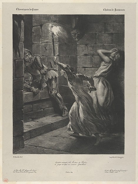 Duguesclin's Sister 1829-Eugène Delacroix,16x12"(A3) Poster
