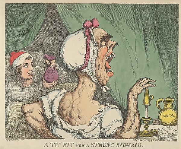 A Tit Bit for a Strong Stomach June 20, 1809-Thomas Rowlandson,16x12"(A3)Poster