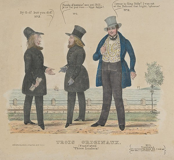 Three Loafers 1836–41-, Poster Print