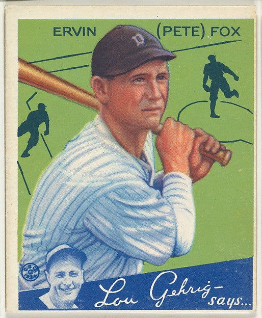 :Ervin Fox Detroit Tigers 1934-16x12"(A3) Poster