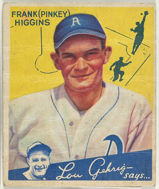 :Frank Higgens Philadelphia Athletics 1934-16x12"(A3) Poster