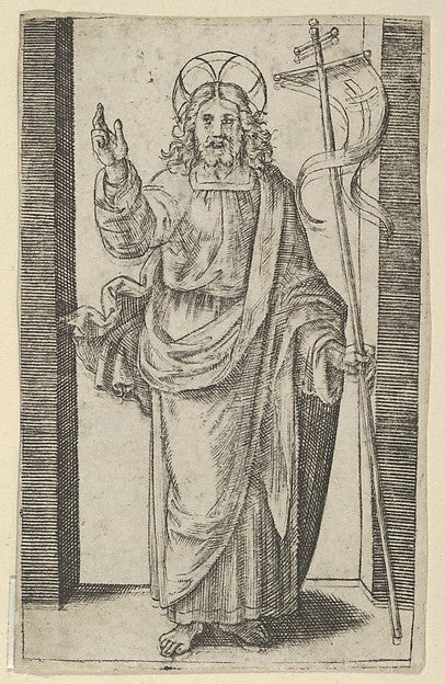 Christ right hand raised in the gesture of blessing from the,16x12"(A3) Poster