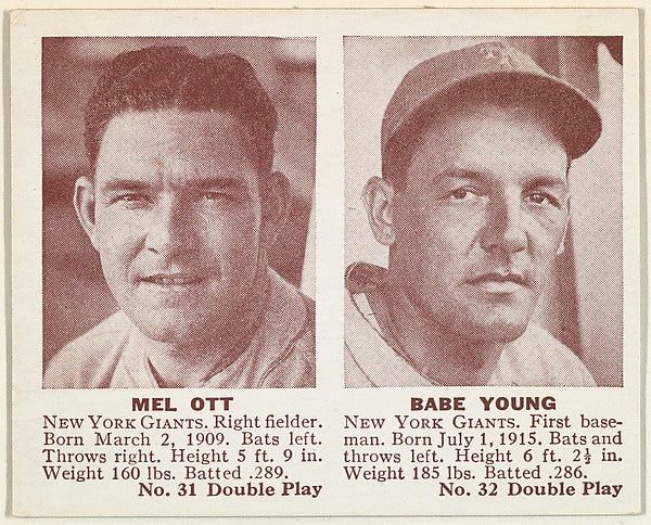 :Mel Ott Babe Young-16x12"(A3) Poster