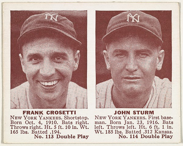 :Frank Crosetti John Sturm-16x12"(A3) Poster