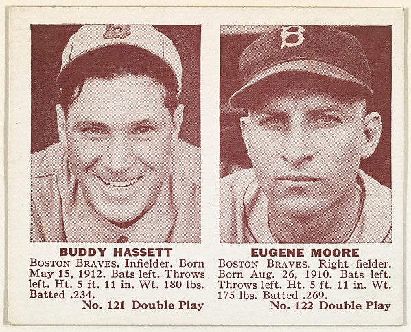 :Buddy Hassett Eugene Moore-16x12"(A3) Poster