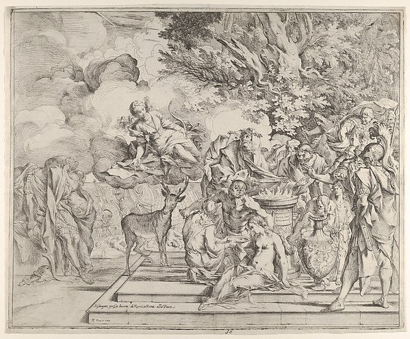 The Sacrifice of Iphigenia c1640–42-Pietro Testa, Poster Print Wall Art