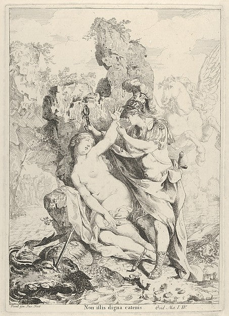 Perseus Saving Andromeda c1775-Giovanni David, Poster Print