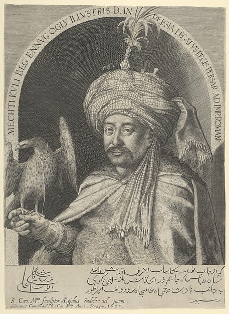 Mechti Kuli Beg Persian Ambassador to Prague 1605-Aegidius Sa, Poster Print Wall Art