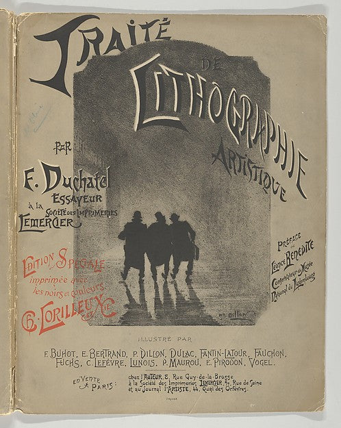 Traité de Lithographie Artistique 1893-Félix-Hilaire Buhot,He, Poster Print Wall Art