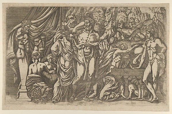 Hercules and Iole 1540–45-Antonio Fantuzzi, After Francesco Pr, Poster Print Wall Art
