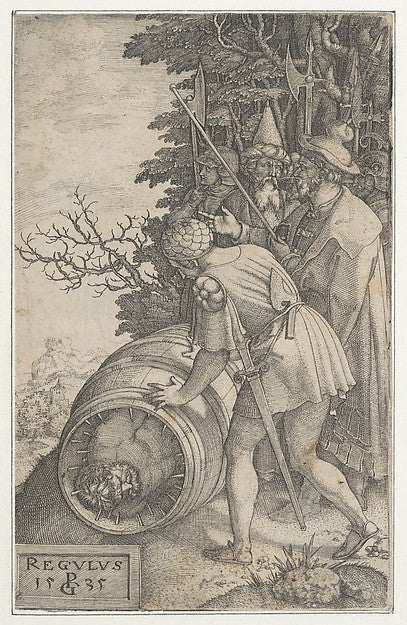 Georg Pencz:Attilius Regulus from Roman Heroes 1535-16x12"(A3) Poster