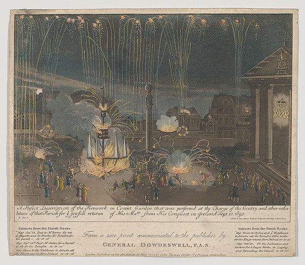 A Perfect Description of the Firework in Covent Garden that wa,16x12"(A3)Poster