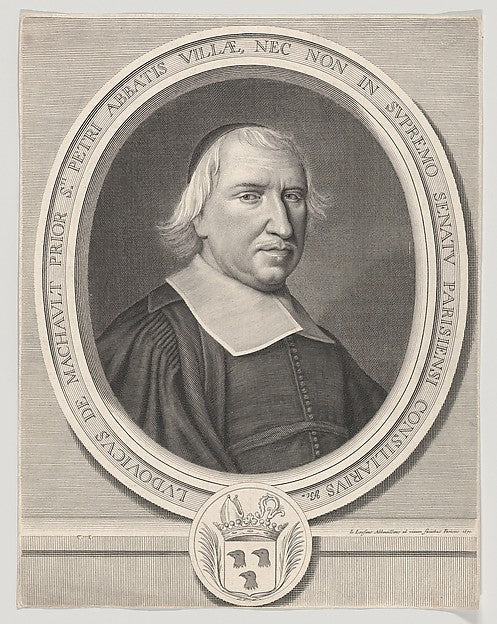Jean Lenfant - Portrait of Louis de Machault d'Arnouville 1670, Poster Print Wall Art
