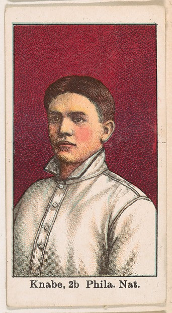 :Knabe 2nd Base Philadelphia National League from the 50 Bal-16x12"(A3) Poster