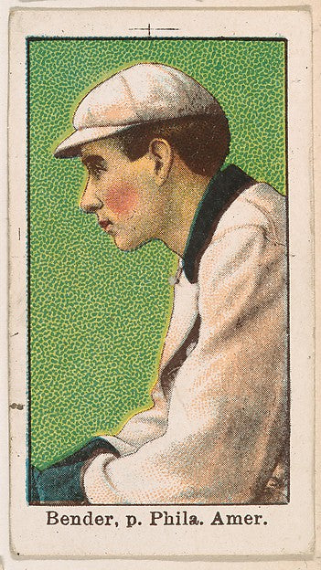 :Bender Pitcher Philadelphia American League from the 50 Bal-16x12"(A3) Poster