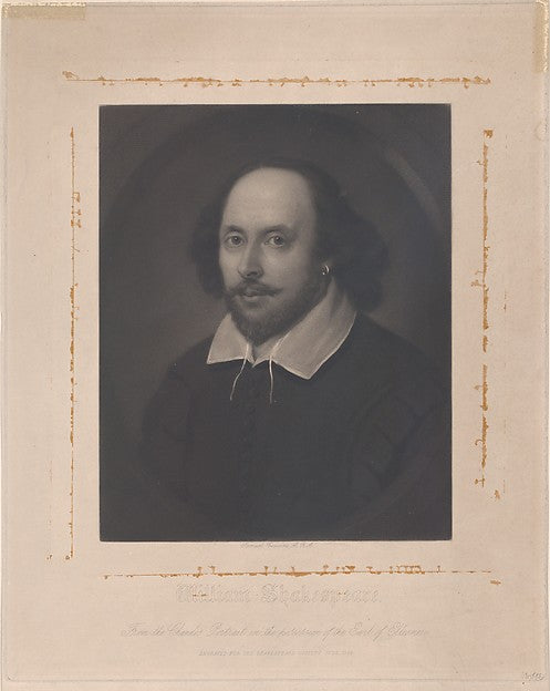 After John Taylor:William Shakespeare 1849-16x12"(A3) Poster