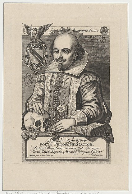 Charles William Sherborn:William Shakespeare 1876-16x12"(A3) Poster