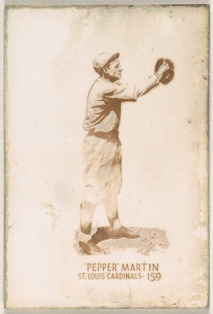 :Card Number 159 Pepper Martin St. Louis Cardinals from the -16x12"(A3) Poster