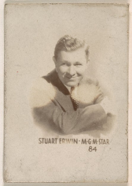 :Card Number 84 Stuart Erwin MGM Star from the Tattoo Orbit -16x12"(A3) Poster