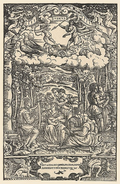 The Dominion of Venus from 'The Seven Planets' 1533-After Gir, Poster Print Wall Art