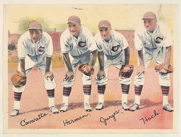 :Cavaretta Herman Jurges and Hack from the Colored Photos Pr-16x12"(A3) Poster