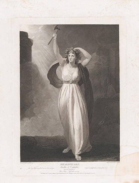 After George Romney:Cassandra Raving 1795-16x12"(A3) Poster