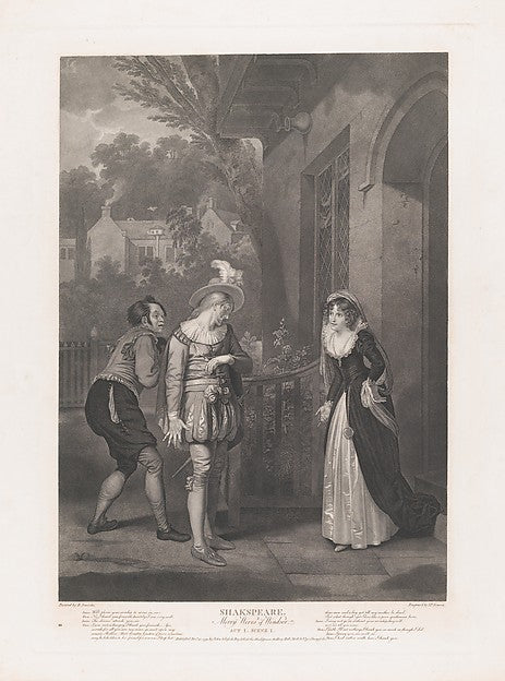 After Robert Smirke:Anne Page Slender and Shallow 1792-16x12"(A3) Poster