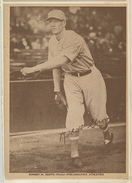 :Robert M. Grove Pitcher Philadelphia Athletics from the Por-16x12"(A3) Poster