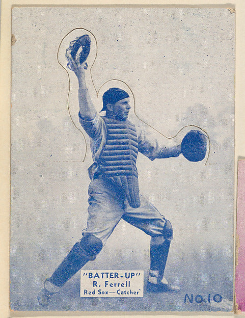 :Card 10 R. Ferrell Red Sox Catcher from the Batter Up seri-16x12"(A3) Poster