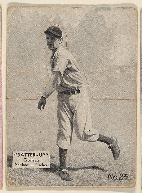 :Card 23 Gomez Yankees Pitcher from the Batter Up series is-16x12"(A3) Poster