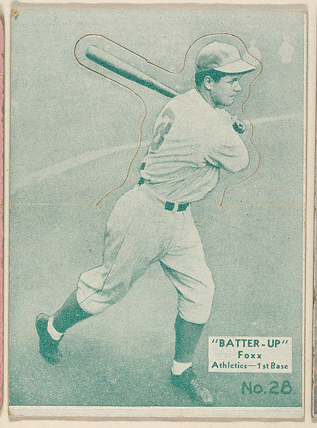 :Card 28 Foxx Athletics 1st Base from the Batter Up series -16x12"(A3) Poster