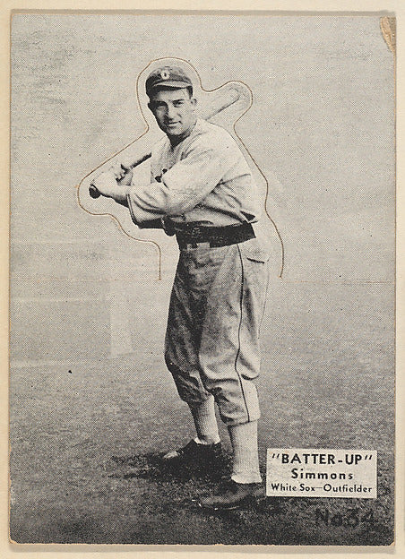 :Card 34 Simmons White Sox Outfielder from the Batter Up se-16x12"(A3) Poster
