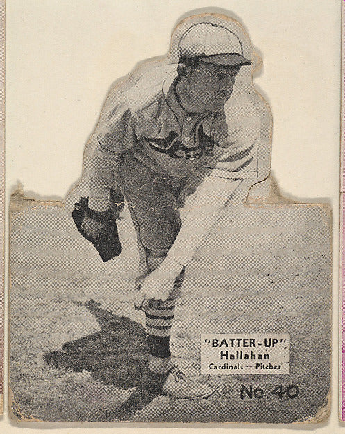 :Card 40 Hallahan Cardinals Pitcher from the Batter Up seri-16x12"(A3) Poster