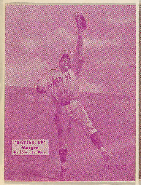:Card 60 Morgan Red Sox 1st Base from the Batter Up series -16x12"(A3) Poster