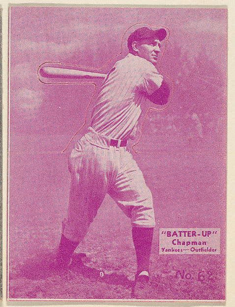 :Card 62 Chapman Yankees Outfielder from the Batter Up seri-16x12"(A3) Poster
