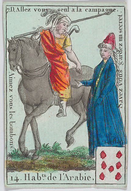 Anonymous, French, 18th century:Hab.ts de l' Arabie from pla-16x12"(A3) Poster