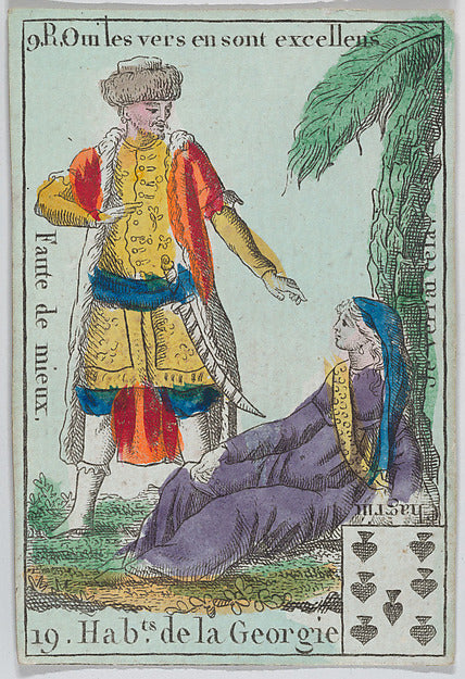 Anonymous, French, 18th century:Hab.ts de la Georgie from pl-16x12"(A3) Poster