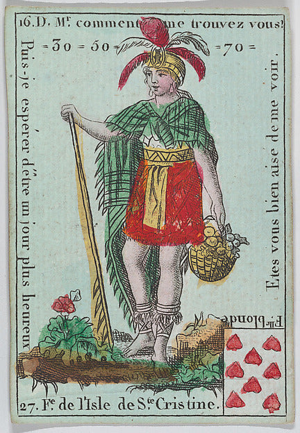 Anonymous, French, 18th century:F.e d l'Isle de S.te Cristin-16x12"(A3) Poster