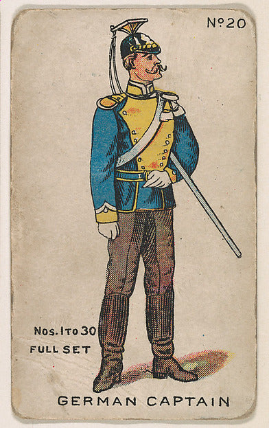:Number 20 German Captain from the "Soldier Cards" series 19-16x12"(A3) Poster