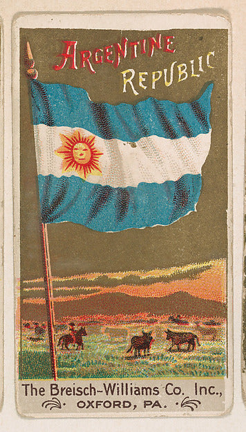 :Flag of the Argentine Republic from the Flags series for Br-16x12"(A3) Poster