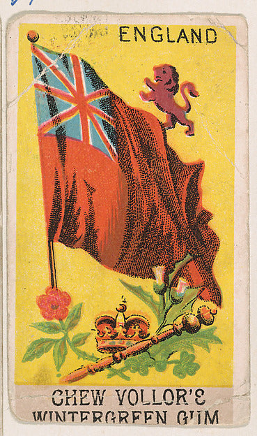 :Flag of England from the Flags series for Vollor's Gum c190-16x12"(A3) Poster